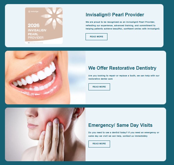 Invisalign Pearl Provider, Restorative Dentistry, and Emergency Visits at Futch Dental