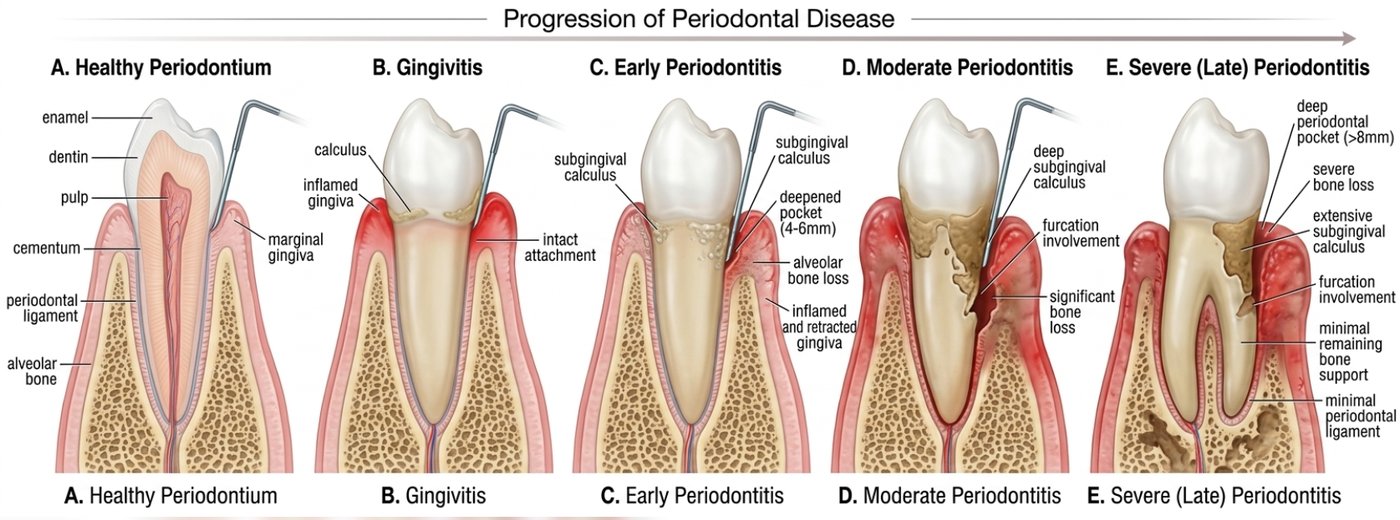 Healthy Gums vs. Gum Disease