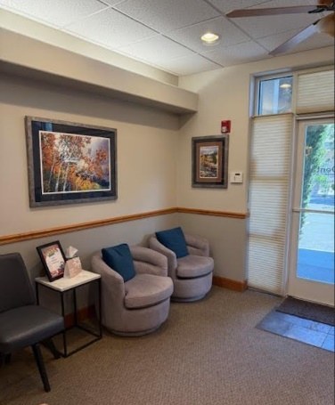 Office reception area interior