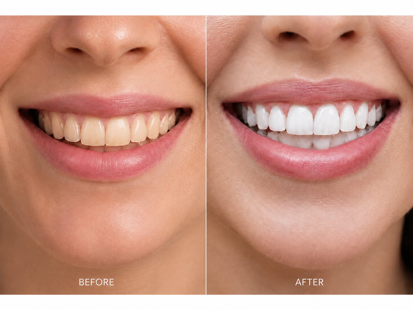 Teeth whitening before and after